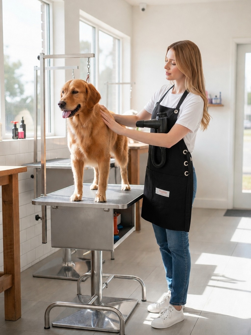DOG GROOMING DRYER APRON